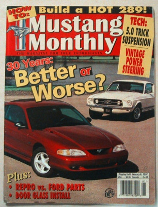 MUSTANG MONTHLY 1997 JAN - GT500, 5.0 LX, GTA, SN-95